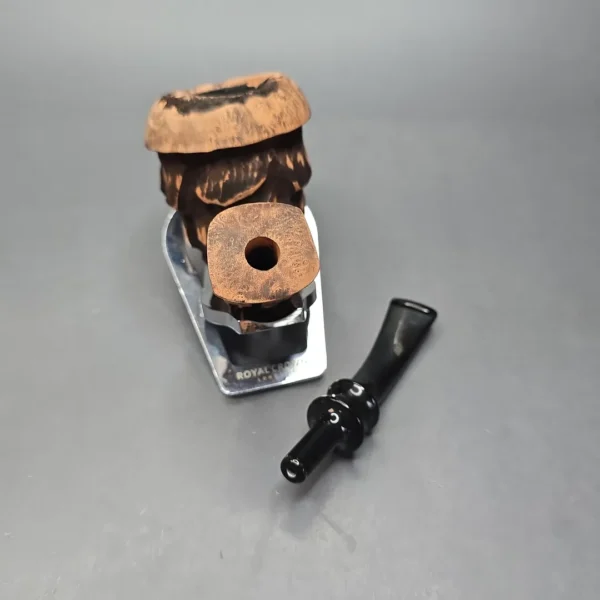 Nording Spruce Matte Partially Rusticated Freehand Estate Briar Pipe, Unsmoked - Image 13