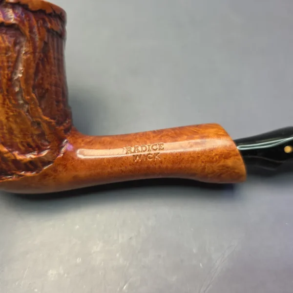 Radice Wick Wax Drip Rusticated Dublin Estate Briar Pipe, Italian Estates - Image 11