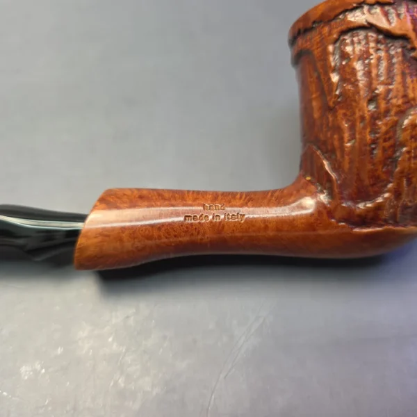 Radice Wick Wax Drip Rusticated Dublin Estate Briar Pipe, Italian Estates - Image 12