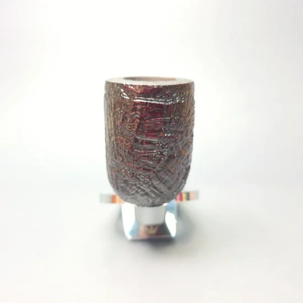 Ashton Brindle LX Sandblasted Canadian w/ Silver Handmade Briar Pipe, New - Image 4