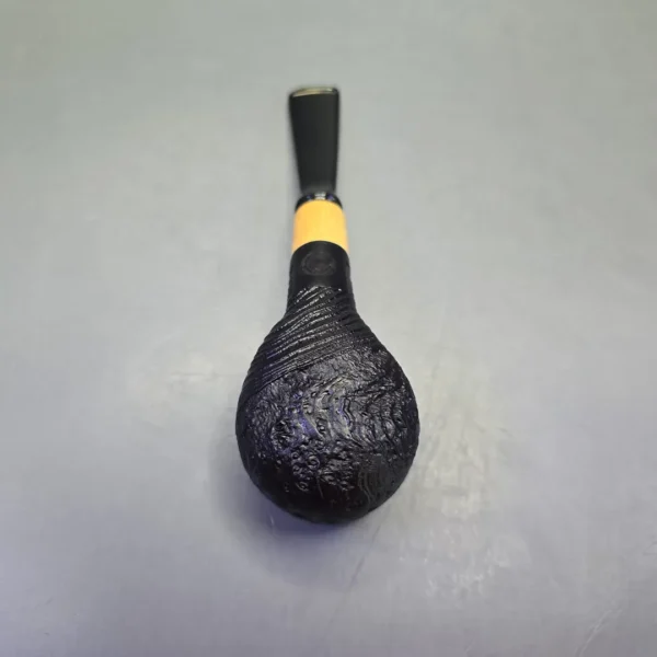 MBSD Briars by Piero Vitale Vintage Sandblasted Author w/ Boxwood, Briar Pipe, New - Image 9