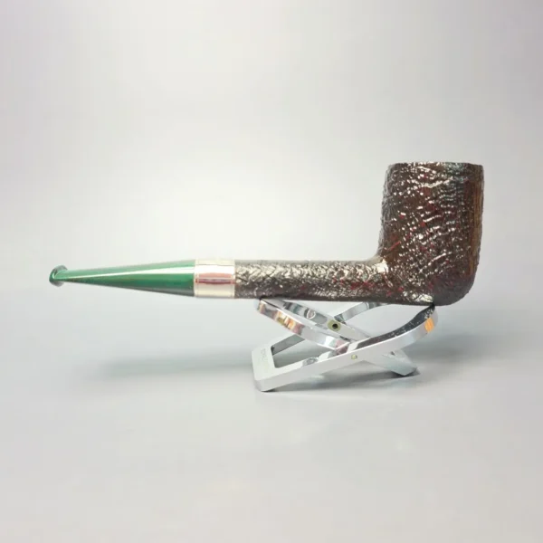 Ashton Brindle LX Sandblasted Canadian w/ Silver Handmade Briar Pipe, New - Image 5