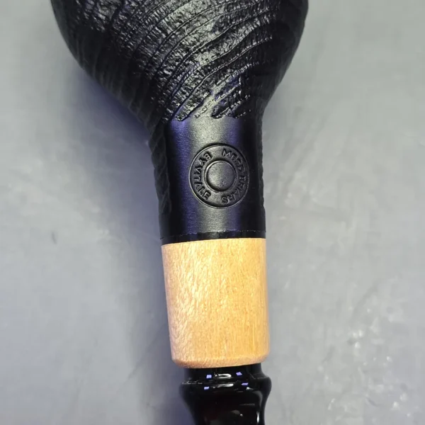 MBSD Briars by Piero Vitale Vintage Sandblasted Author w/ Boxwood, Briar Pipe, New - Image 10