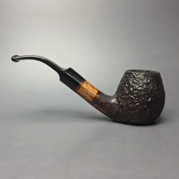 Stanwell Pre-2010 Zebrano 06 Sandblasted Apple Sitter Estate Briar Pipe, Unsmoked - Image 4