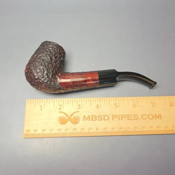 James Upshall Bark EXL Rusticated Long Shank Brandy Estate Briar Pipe, Unsmoked - Image 8