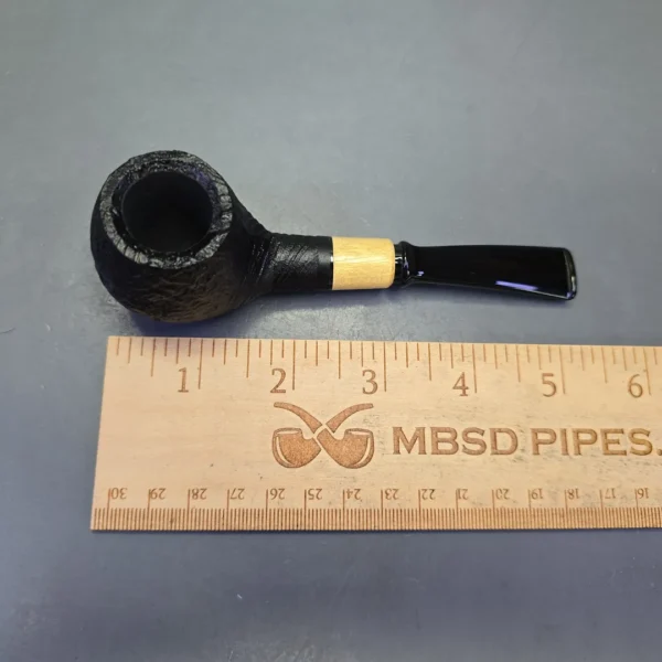 MBSD Briars by Piero Vitale Vintage Sandblasted Author w/ Boxwood, Briar Pipe, New - Image 11