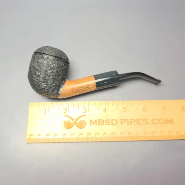 JM Boswell 2010 XL Partially Rusticated Rhodesian Estate Briar Pipe, Unsmoked - Image 10