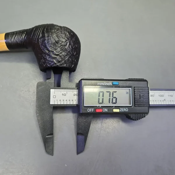 MBSD Briars by Piero Vitale Vintage Sandblasted Author w/ Boxwood, Briar Pipe, New - Image 12