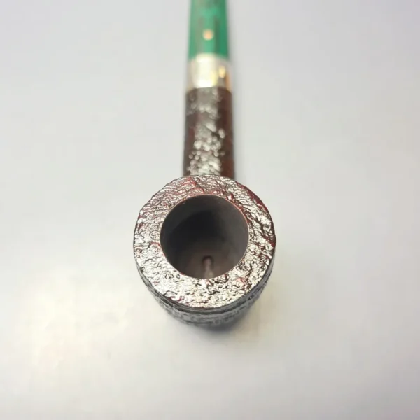 Ashton Brindle LX Sandblasted Canadian w/ Silver Handmade Briar Pipe, New - Image 8