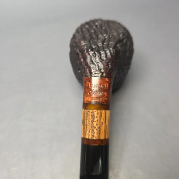 Stanwell Pre-2010 Zebrano 06 Sandblasted Apple Sitter Estate Briar Pipe, Unsmoked - Image 6