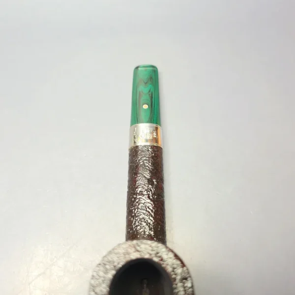 Ashton Brindle LX Sandblasted Canadian w/ Silver Handmade Briar Pipe, New - Image 9