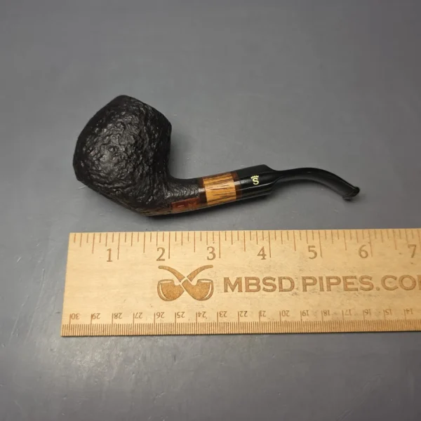 Stanwell Pre-2010 Zebrano 06 Sandblasted Apple Sitter Estate Briar Pipe, Unsmoked - Image 7