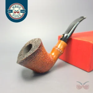 Radice Rind G Rusticated Dublin w/ Faux Bamboo Estate Briar Pipe, Italian Estates