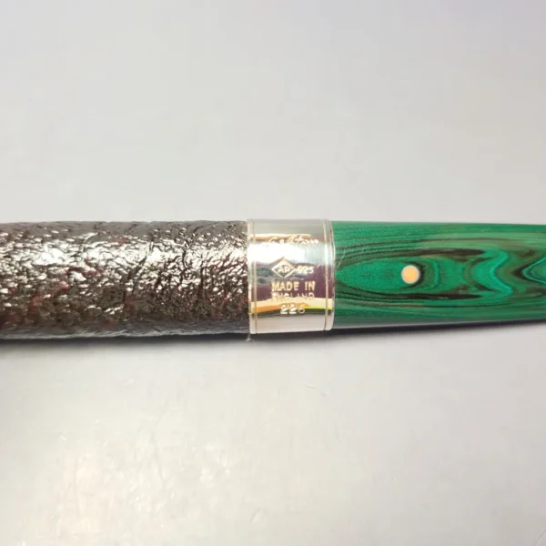 Ashton Brindle LX Sandblasted Canadian w/ Silver Handmade Briar Pipe, New - Image 10