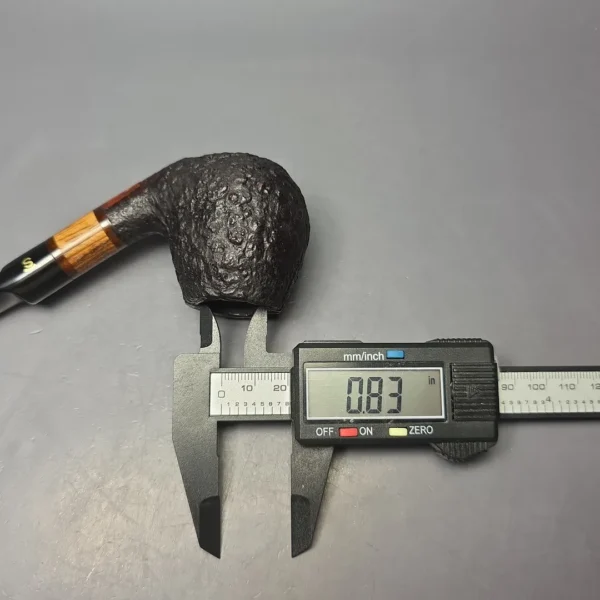 Stanwell Pre-2010 Zebrano 06 Sandblasted Apple Sitter Estate Briar Pipe, Unsmoked - Image 8