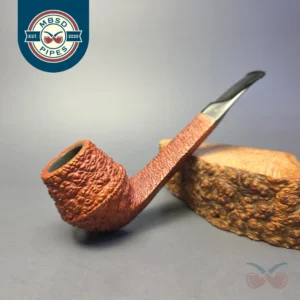 Savinelli Capri Root Briar 514 Rusticated Bulldog Estate Briar Pipe, Italian Estates