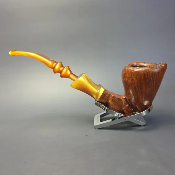 Ben Wade Unicorn Fawn XL Smooth Freehand Estate Briar Pipe, Unsmoked - Image 4