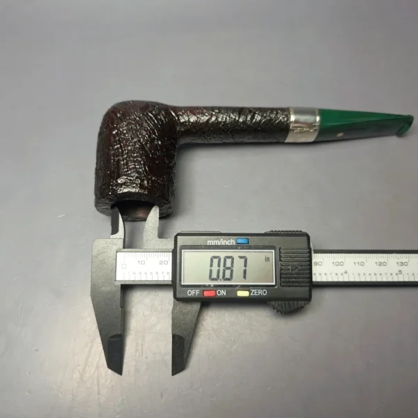 Ashton Brindle LX Sandblasted Canadian w/ Silver Handmade Briar Pipe, New - Image 13
