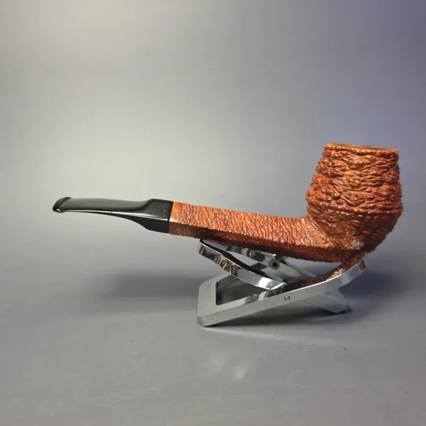 Savinelli Capri Root Briar 514 Rusticated Bulldog Estate Briar Pipe, Italian Estates - Image 4