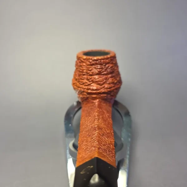 Savinelli Capri Root Briar 514 Rusticated Bulldog Estate Briar Pipe, Italian Estates - Image 6