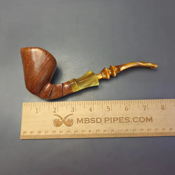 Ben Wade Unicorn Fawn XL Smooth Freehand Estate Briar Pipe, Unsmoked - Image 10
