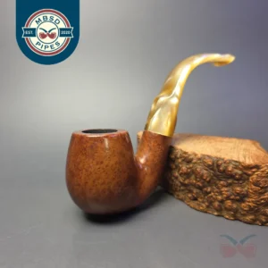 Savinelli Oscar Lucite 614 Smooth Oom Paul Estate Briar Pipe, Italian Estates