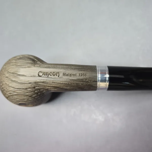 Chacom Maigret Morta 1201 Sandblasted Billiard Estate Pipe, Unsmoked - Image 10