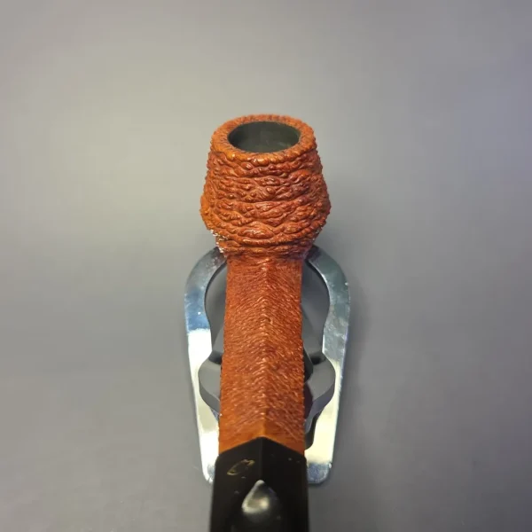 Savinelli Capri Root Briar 514 Rusticated Bulldog Estate Briar Pipe, Italian Estates - Image 7