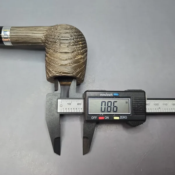 Chacom Maigret Morta 1201 Sandblasted Billiard Estate Pipe, Unsmoked - Image 12