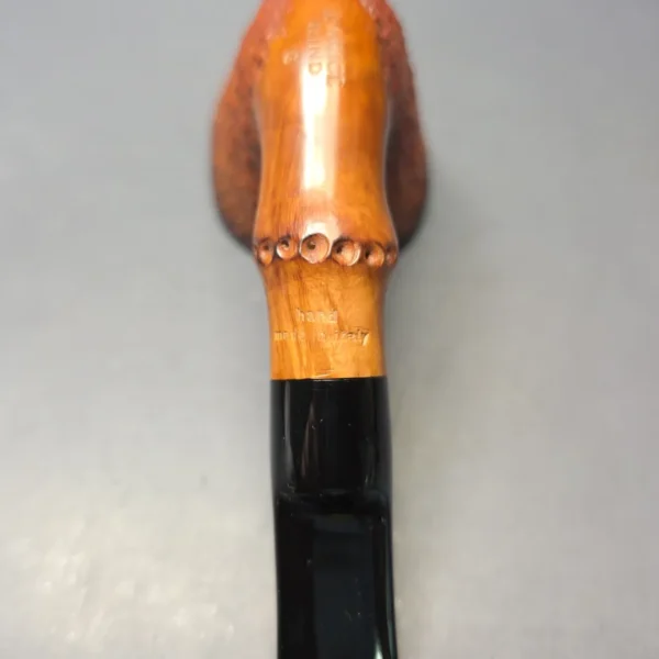 Radice Rind G Rusticated Dublin w/ Faux Bamboo Estate Briar Pipe, Italian Estates - Image 11