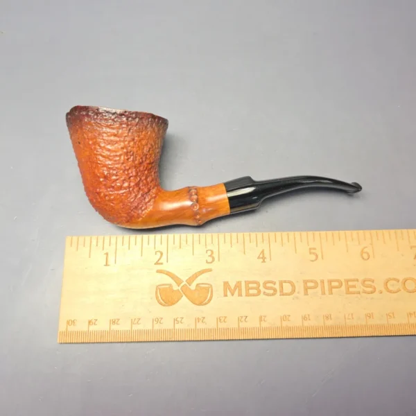 Radice Rind G Rusticated Dublin w/ Faux Bamboo Estate Briar Pipe, Italian Estates - Image 12
