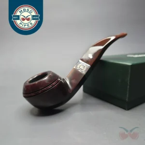 Peterson Irish Harp 80s Smooth Bent Bulldog w/ Silver Briar Pipe, New