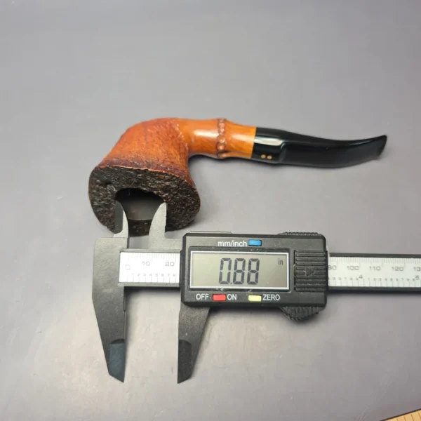 Radice Rind G Rusticated Dublin w/ Faux Bamboo Estate Briar Pipe, Italian Estates - Image 13