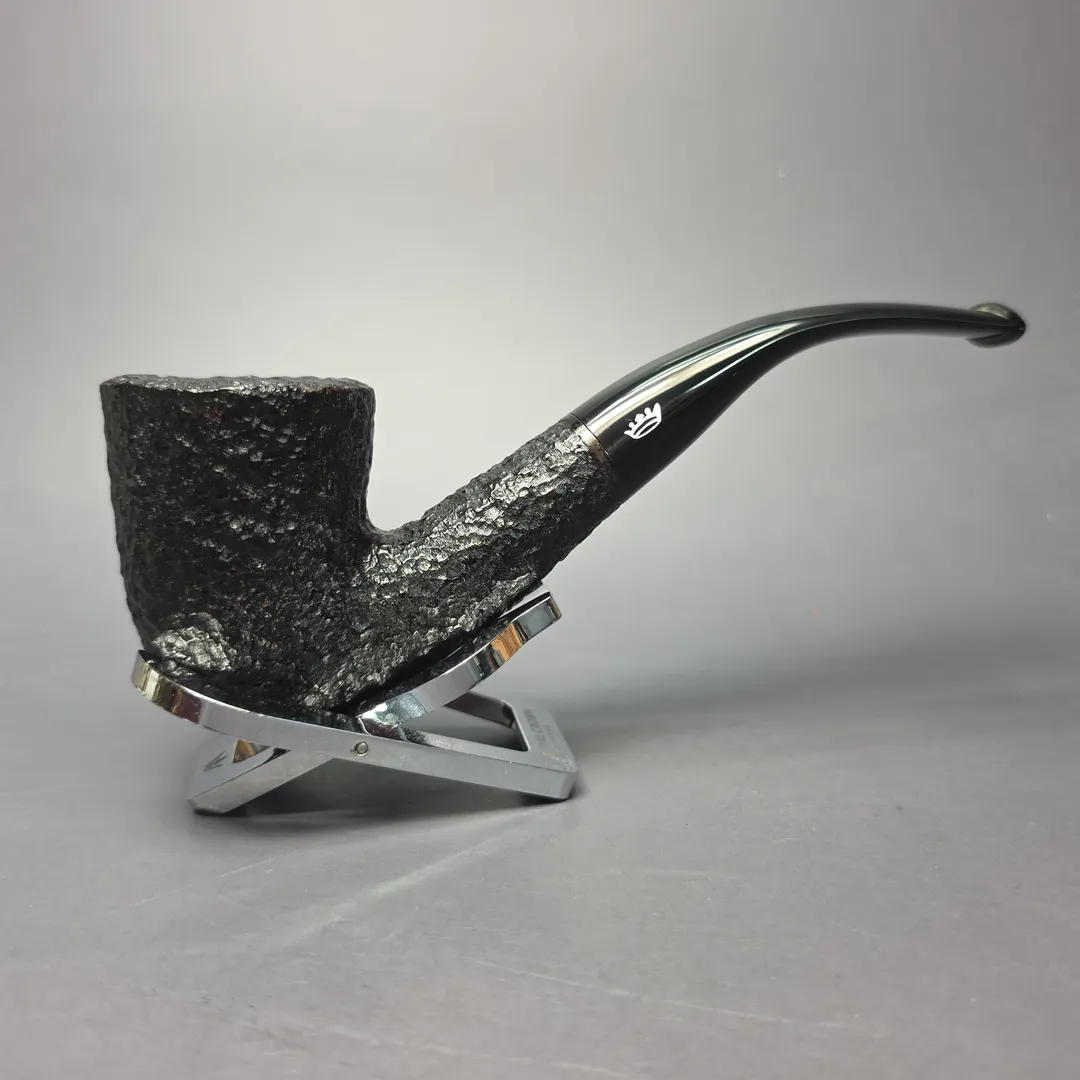 Savinelli Baronet Bruyere 611 EX Rusticated Dublin Estate Briar Pipe, Unsmoked - Image 2