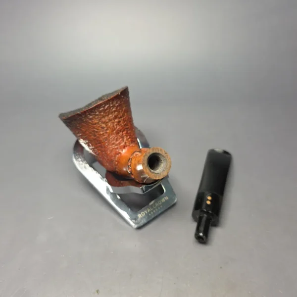 Radice Rind G Rusticated Dublin w/ Faux Bamboo Estate Briar Pipe, Italian Estates - Image 14