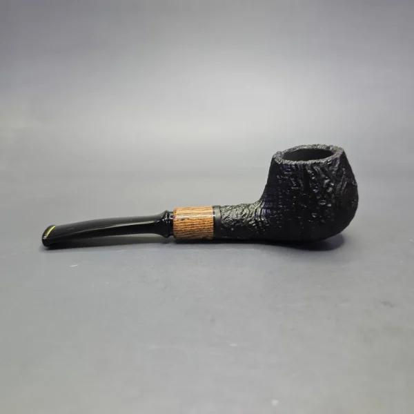 MBSD Briars by Piero Vitale Vintage Sandblasted Author w/ Olivewood, Briar Pipe, New - Image 4
