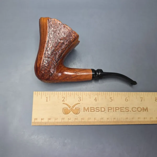 Don-Lou (Dominic Cazzetta) XL Partially Rusticated Freehand Dublin Estate Briar Pipe - Image 11