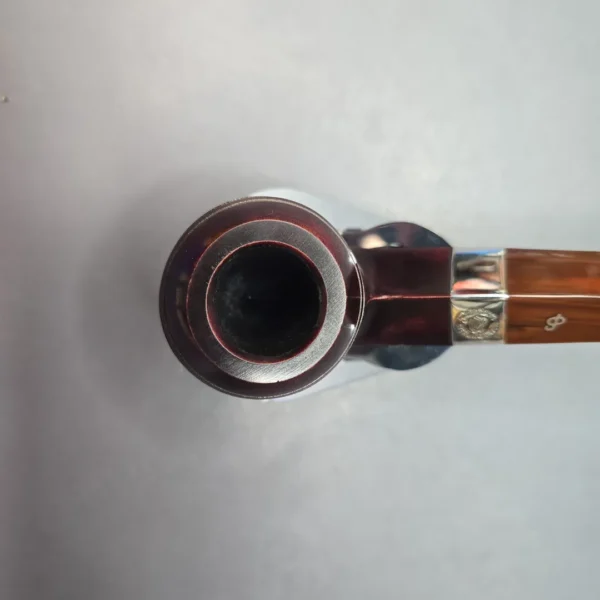Peterson Irish Harp 80s Smooth Bent Bulldog w/ Silver Briar Pipe, New - Image 7