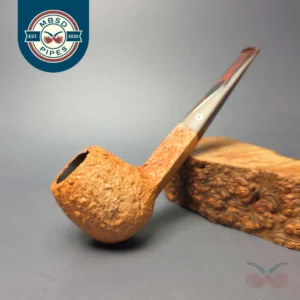 Ashton Old Church XX Sandblasted Diamond Shank Brandy Handmade Briar Pipe, New