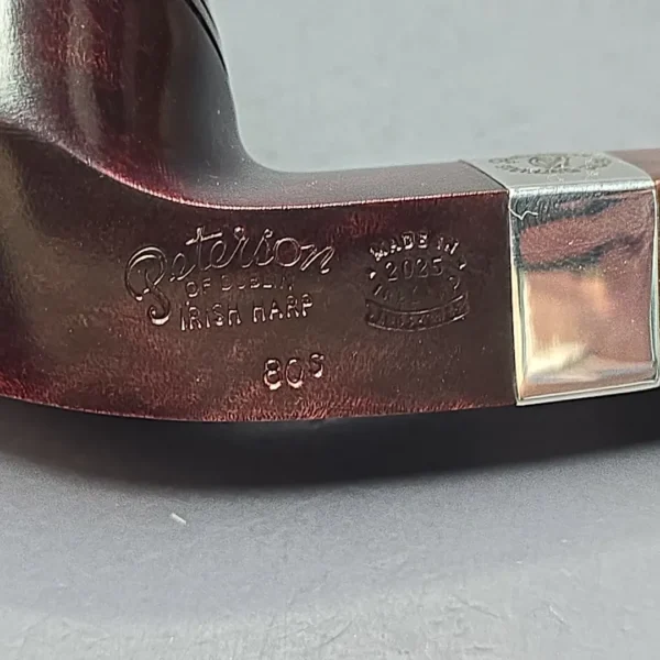 Peterson Irish Harp 80s Smooth Bent Bulldog w/ Silver Briar Pipe, New - Image 11