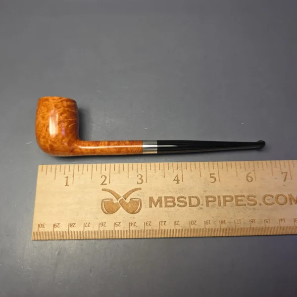 Bruno Nuttens Mini Bing B3 Smooth Billiard w/ Aluminum Briar Pipe, New - Image 9