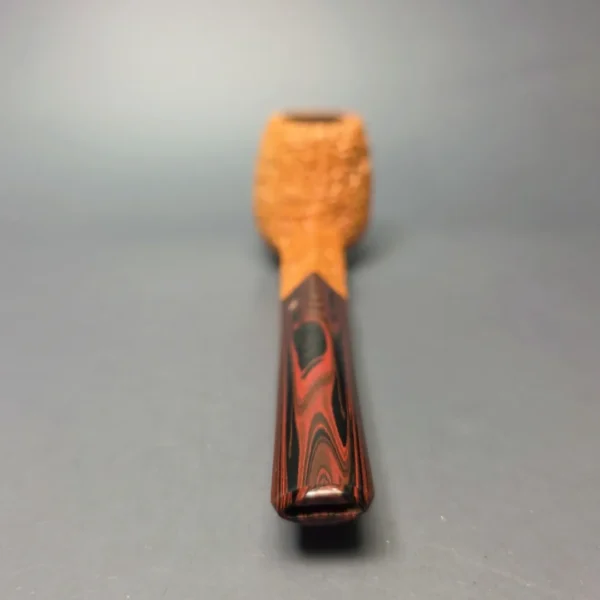Ashton Old Church XX Sandblasted Diamond Shank Brandy Handmade Briar Pipe, New - Image 5