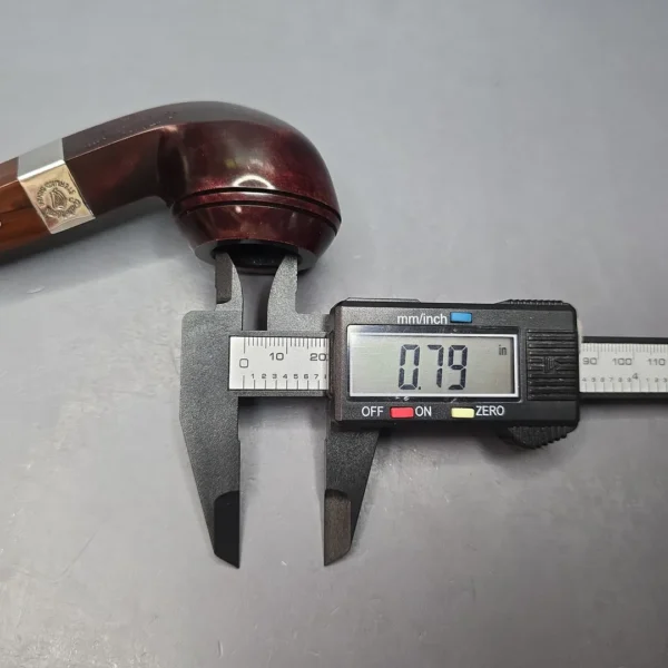 Peterson Irish Harp 80s Smooth Bent Bulldog w/ Silver Briar Pipe, New - Image 13
