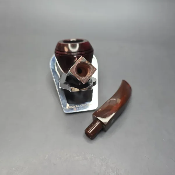 Peterson Irish Harp 80s Smooth Bent Bulldog w/ Silver Briar Pipe, New - Image 14