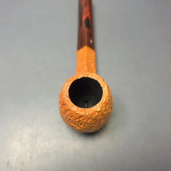 Ashton Old Church XX Sandblasted Diamond Shank Brandy Handmade Briar Pipe, New - Image 7