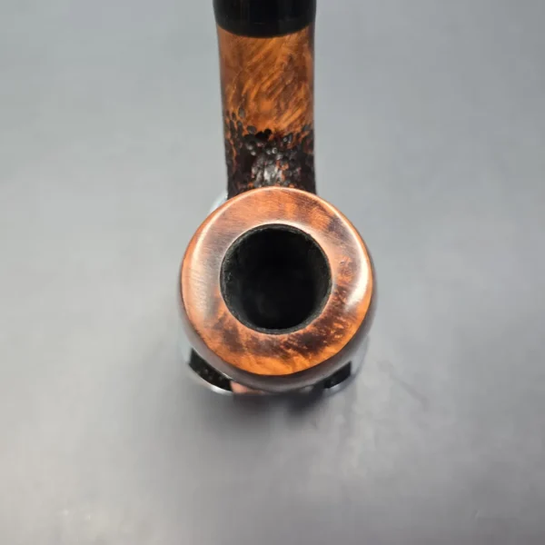 Nording Giant Classic C Partially Rusticated Bent Billiard Estate Briar Pipe, Unsmoked - Image 6