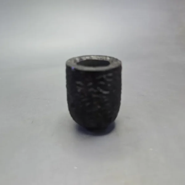 MBSD Briars by Piero Vitale Black Rusticated Billiard w/ Boxwood, Briar Pipe, New - Image 3