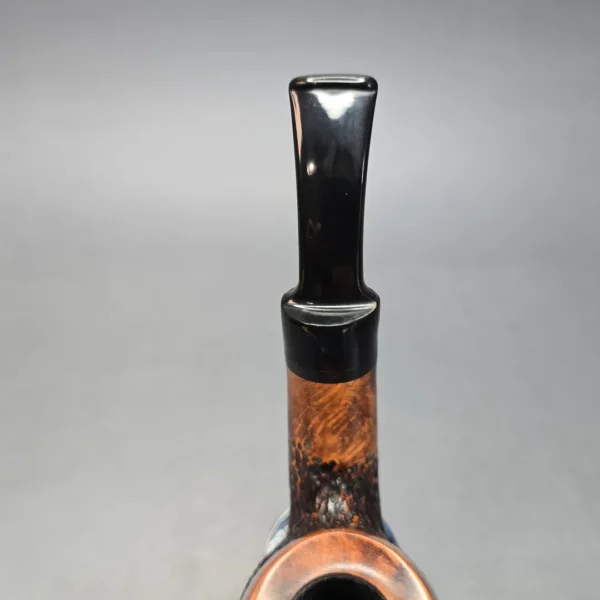 Nording Giant Classic C Partially Rusticated Bent Billiard Estate Briar Pipe, Unsmoked - Image 7