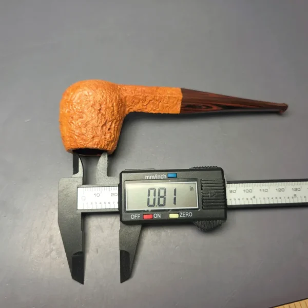 Ashton Old Church XX Sandblasted Diamond Shank Brandy Handmade Briar Pipe, New - Image 10