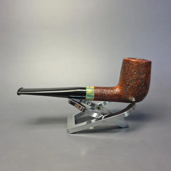 Bruno Nuttens Heritage H3 Partially Sandblasted Billiard w/ Cumberland Briar Pipe, New - Image 4